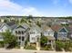 Street view of charming, well-maintained two-story homes with inviting porches, and colorful facades at 282 Granite Mill Blvd, Chapel Hill, NC 27516