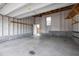 Spacious two car garage with overhead door and window at 282 Granite Mill Blvd, Chapel Hill, NC 27516