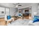 Inviting living space with hardwood floors, an open layout, and stylish furnishings at 282 Granite Mill Blvd, Chapel Hill, NC 27516