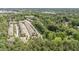 Aerial view of community showcasing well-maintained landscaping and ample parking at 3109 Stockdale Dr, Raleigh, NC 27609