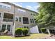 Backyard view of townhome with private balcony and patio at 3109 Stockdale Dr, Raleigh, NC 27609