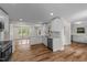 Spacious kitchen with white cabinets, ample counter space, and modern appliances at 314 Wrenn St, Apex, NC 27502