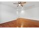 Bonus room with hardwood floors and recessed lighting at 3141 Rapid Falls Rd, Cary, NC 27519