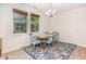 Bright dining room featuring modern chairs and a stylish light fixture at 425 Liberty Hill, Morrisville, NC 27560