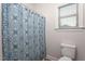 A clean bathroom shows a large vanity with a shower curtain at 453 Granite Saddle Dr, Rolesville, NC 27571