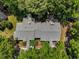 Aerial view of gray roof tops of a secluded community surrounded by lush trees at 4631 Timbermill Ct # 203, Raleigh, NC 27612
