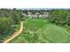 Aerial view of a home backing onto a golf course at 475 Long View Dr, Franklinton, NC 27525
