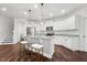 Modern kitchen featuring stainless steel appliances, a center island, and pendant lighting at 475 Long View Dr, Franklinton, NC 27525