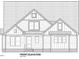 Detailed front elevation showcasing the home's architecture, roof, windows, and covered porch at 516 Hillard Ln, Wendell, NC 27591