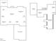 Detailed floor plan showcasing the layout of the home, including the kitchen, bedrooms, and living spaces at 55 Livingston Ln, Spring Hope, NC 27882