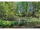 Scenic view of a tranquil pond surrounded by lush greenery and trees at 582 Wimbleton Dr, Raleigh, NC 27609