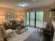 Relaxing living room features comfortable seating, a balcony with wooded views, and natural light at 600 Audobon Lake Dr # One B21, Durham, NC 27713