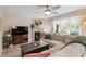 Cozy living room with fireplace and comfortable seating area at 6032 Epping Forest Dr, Raleigh, NC 27613