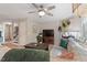 Cozy living room with ample seating, a fireplace, and stylish decor at 6032 Epping Forest Dr, Raleigh, NC 27613