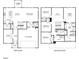Detailed two-story floor plan showcasing the layout of the bedrooms, bathrooms, kitchen, and living areas at 744 Deschutes Dr, Garner, NC 27529