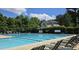 Well-maintained community pool with ample seating and lush surroundings, perfect for summer relaxation at 100 Wentbridge Rd, Cary, NC 27519