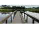 Scenic view of a wooden dock and gazebo extending over a tranquil lake at 1024 Holland Bend Dr Dr, Cary, NC 27519