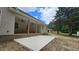 Spacious backyard porch and patio, perfect for entertaining or relaxing at 109 Drew St, Louisburg, NC 27549