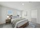 Well-lit bedroom with two windows, a comfortable bed, and modern decor for a relaxing retreat at 1249 Pond Overlook Drive, Nashville, NC 27856