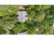 Property aerial view, highlighting the community and private outdoor space at 16 Tottenham Ln # 16, Chapel Hill, NC 27517