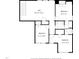 Functional second-floor plan featuring multiple bedrooms, a loft, and a well-appointed bathroom at 1612 Commons Ford Pl, Apex, NC 27539