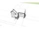 Overhead architectural rendering of a new home construction, showcasing the roof, garage, and driveway layout at 1813 Bennett St, Raleigh, NC 27604