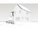 Architectural rendering of a two-story home featuring traditional siding and a charming screened-in porch at 1813 Bennett St, Raleigh, NC 27604