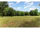 Beautifully maintained large grassy yard surrounded by a lush green forest at 197 Country Routt Brown Rd, Pittsboro, NC 27312