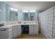 Bright bathroom with double vanity and spacious countertops at 1993 Lucy Garrett Rd, Roxboro, NC 27574