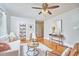 Comfortable living room featuring a sofa, chairs, and a view of the hall to the bedrooms at 2616 Kirk Rd, Durham, NC 27705