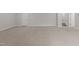 Unfinished basement with gray carpet at 3020 Mavisbank Cir, Apex, NC 27502