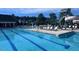 Beautiful community pool with an adjacent water slide and plenty of seating for all residents at 344 Colonial Ridge Dr, Pittsboro, NC 27312