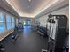 Gym features a variety of weight-training machines, free weights, and large windows at 344 Colonial Ridge Dr, Pittsboro, NC 27312