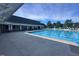 Large community pool featuring several swim lanes and a spacious deck for relaxing and sunbathing at 344 Colonial Ridge Dr, Pittsboro, NC 27312
