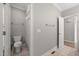 Bathroom featuring tile floor, toilet, walk in shower, and neutral color scheme at 3994 Limerick Dr, Burlington, NC 27215