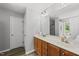 A bright bathroom features double vanity, modern fixtures, and a separate shower at 507 Littleport Dr, Rolesville, NC 27571