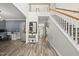 Grand foyer showcases hardwood floors, a staircase, and an open floor plan, perfect for entertaining at 507 Littleport Dr, Rolesville, NC 27571
