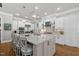 Beautiful kitchen with a large center island, modern appliances, and stylish seating at 623 Westfall Way, Chapel Hill, NC 27517