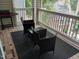 Charming balcony with outdoor seating provides a relaxing space to enjoy the outdoors at 631 Springfork Dr, Cary, NC 27513