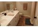 Well-maintained bathroom features double sinks, updated fixtures, and ample counter space at 631 Springfork Dr, Cary, NC 27513