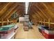 Spacious attic providing ample storage with room for all your belongings, including Christmas decorations at 6500 Bass Mountain Rd, Snow Camp, NC 27349