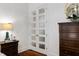 Hallway featuring decorative glass doors leading to other rooms at 6500 Bass Mountain Rd, Snow Camp, NC 27349