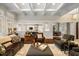 Elegant living room with an open floor plan, fireplace and hardwood floors at 6500 Bass Mountain Rd, Snow Camp, NC 27349