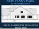 Architectural view of the right side of the home detailing window and roof design at 8012 Penny Rd, Raleigh, NC 27606