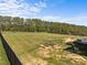 Large backyard with a well-maintained lawn and garden area, perfect for outdoor activities at 105 Scotland Dr, Youngsville, NC 27596