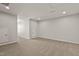 Spacious bonus room with carpet, recessed lighting, and access to storage at 107 Explorer Dr, Morrisville, NC 27560