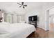 Bright main bedroom suite with lots of natural light and vaulted ceiling at 112 Sterling Ridge Way, Cary, NC 27519