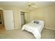 Cozy bedroom with closet space and neutral colors at 119 Long Shadow Ln, Cary, NC 27518