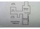 Second floor plan with dimensions of attic, flex room, bedrooms, and bathrooms at 12 Crail Ct, Durham, NC 27712