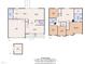 Floor plan showing the layout of the first and second floor, as well as the shed at 123 Scheer Ave, Durham, NC 27703